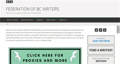 Desktop Screenshot of bcwriters.ca